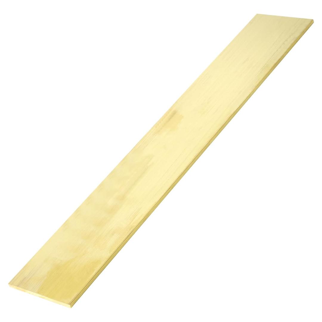 1/8" x 2" Brass Flat Bar Blank 12 "Long Solid Brass Thin Plate C360 Flat Mill Stock (1/8x2x12 inch, 1)