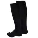 Truform Travel Compression Socks for Men and Women, 15-20 Knee High Over Calf Length, Black, X-Large