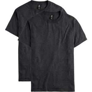 Hanes Men's Beefy-T T-Shirt, Heavyweight Cotton T-Shirts for Men, 1 or 1 Pack, Men's Tees (Tall (Gray, L)