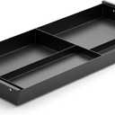Under Desk Drawer 28.3" Wide, 60 Ergonomic Tilt Organizer with Multi-Compartment Ball Bearing Slides, Fully Assembled, Under Desk Storage for Home Office Supplies