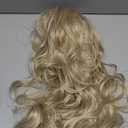 Highlight Blonde Lace Front Wig for Women 13x4 Body Wave Synthetic Wigs Balayage Pre-plucked Long Wavy Wig 150% Density Heat Resistant Hair Replacement Wigs 26 Inch