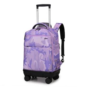 Ailouiskids Rolling Backpack with Removable Wheels, 18 inch Computer Laptop Bag Carry on Travel Wheeled Business Backpacks for Women Men