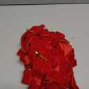 16Pcs Red Velvet Christmas Bows, 5 in x 10 in Velvet Ribbon Bows for Christmas Tree,Garland,Staircase,Fireplace, Xmas Indoor Outdoor Decor