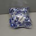 2 x 33FT Christmas Garland, Blue and Silver Tinsel Garland Shiny Hanging Garland for Home Tree Door Mantle Indoor Outdoor Holiday Xmas Party Decor