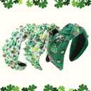 St Patricks Day Headband Women Shamrock Green Headband Irish Lucky Clover Hairband Saint Patricks Day Accessories