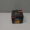 CNGLASS One-Touch Glass Teapot with Stainless Steel Filter Lid,20oz(600ml) Glear Tea Kettle Stovetop Safe,Borosilicate Glass Tea Pots for Loose Leaf Tea