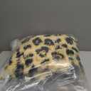 Amearea Fluffy Leopard Rug, Premium Cheetah Print Rugs, Soft Comfy Faux Fur Animal Carpet for Kids Room Bedroom, Living, Shaggy Teen Room Home Decor, Khaki 4x6 Feet