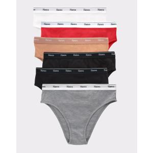 Hanes Originals Women's Hipster Underwear, Breathable Stretch Cotton, 6-Pack