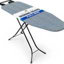 Ironing Board Full Size | Heavy Duty Iron Board with Multi-Layer Cover Pad - Height Adjustable Iron Table, Safety Iron Rest, Ironing Boards for Laundry Room or Dorm Use (43x13)