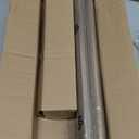 Wood Curtain Rods for Windows: 1 Inch Diameter Adjustable Heavy Duty Curtain Rod 48" to 86" with Imitation Wood Grain Leaf Pattern Finials