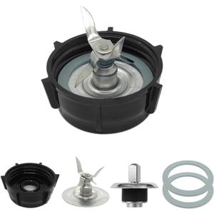 for Oster Blender Replacement Parts Blender Ice Crusher Blade with Jar Base Cap Coupling Stud Slinger Pin and 2 Rubber O Ring Sealing Ring Gasket