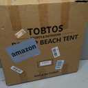 TOBTOS UPF 50+ Pop Up Beach Tent, Beach Umbrella, Automatic Sun Shelter 2-3 People UV Protection Portable Sunshade, Easy Set Up Baby Canopy Cabana, Lightweight with Carry Bag