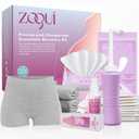 20 Pcs Mom Postpartum Essentials Recovery Kit, Hospital Bag Must Haves for New Mom, Postpartum Pads, Peri Bottle, Cooling Spray, Perineal Soothing Liners, Disposable Underwear, Hot&Cold Packs(Set)