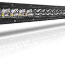 42 Inch LED Light Bar Single Row Flood & SpotBeam Combo 40000LM Off Road LED Light Bar Driving Light for Pickup SUV ATV UTV Truck Roof Bumper