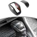 for Toyota 2019-2024 RAV4 2022 2023 Harrier Venza Interior Accessories Gear Shift Knob Cover Protective Trim Carbon Fiber Grain