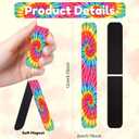 Faccito 48 Pcs Tie Dye Bookmarks Tie Dye Magnetic Book Marks Foldable Hippie Theme Marker Clips Hippie Party Favors for Kids Students Back to School Book Lover Classroom School Office Stationery Gifts