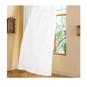 White Pleated Sheer Curtains 90 Inch Length for Bedroom Pinch Pleat Drapes with Adjustable Hooks, Airy Breathable Light Filtering Soft Touch Textured Curtain Panels, White, 52"W x 104"L, 2 Panels