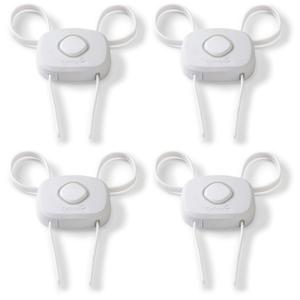 Safety 1st OutSmart Flex Lock, White, 4 Pack