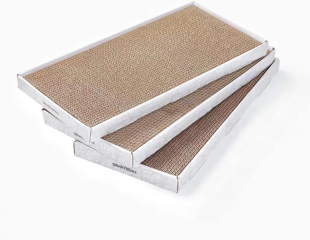 Cardboard Scratcher Pad Scratching Post:Smartbean 3PCS Cat Cardboard,Cat Scratch Pad,Cat Post,Double-Sided Design for Double Life