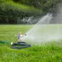 Sprinklers for Yard with Metal Base, Heavy Duty Sprinklers 360 Degree Rotating, Adjustable Zinc Alloy Sprinkler for Yard, Garden, Lawn and Large Areas