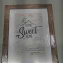 Califortree 5x7 Picture Frame - Can Display Photo 4x6 with Mat, Wood Frame with Shatterproof Plexiglass, Wall & Tabletop Display, Rustic Brown