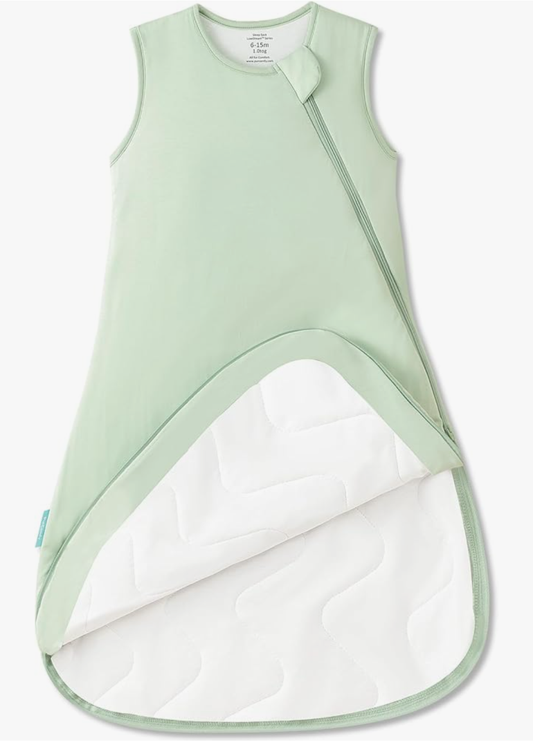 PurComfy Supersoft Sleep Sack 1.0 TOG, Premium Bamboo Viscose Baby Sleeping Bag 2-Way Zipper Sleep Sack Baby Wearable Blanket XXL