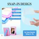 5x7 Picture Frame,2 Pack, Fits 5x7 Photo or 4x6 with Mat, Acrylic Front & Durable ABS Frame, Shatterproof UV-Resistant Tabletop Display, Vertical/Horizontal Home Dcor Frame, Double Colors