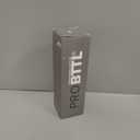 PROBTTL 32 Oz Borosilicate Glass Water Bottle with Time Marker Reminder Quotes, 1 Liter Leak Proof Reusable BPA Free Motivational Water Bottles with Silicone Sleeve and Bamboo Lid (Black)