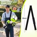 Leaf Blower Cordless,Battery Powered 800,000 RPM Electric Leaf Blower with 2 x 4.0Ah Battery and Charger Handheld Blowers for Lawn Care,Dust,Snow,Car Blowing Water with 2 Extended Nozzle