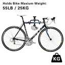 Cyfie Bike Wall Mount Hanger, Bicycle Garage Storage Rack Hook, Horizontal Indoor Bike Holder for Hanging Mountain, Road, Hybrid Bikes (1 Pack for Solid Wall)