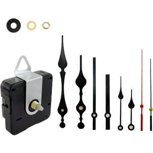 Clock Mechanism Replacement - Quartz Battery Operated Movement Silent Clocks Kit DIY Repair Parts (12mm)