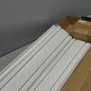 BELLO YON Slatwall Panel 6PCS Garage Wall Organizer Heavy Duty Wall Mounted PVC Slat Wall Rack, 4 feet Garage Wall and Home Organizer Storage System, White