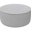 Outdoor/Indoor Inflatable Stool Ottoman, All Weather Patio Footrest Pouf, Portable Round Ottoman for Patio Garden, Camping or Home, D21xH9 Inches
