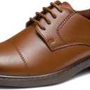 GINNI Boys Dress Shoes Classic Oxfords Wedding Church Formal Shoes for Toddler/Little Kid/Big Kid (Brown) 3