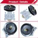 GELASKA 3 Pack 587819701 Spindle Assembly Kit with 153535 Pulley 587686701 Belt Replaces 187292, 192870, 187281, 587820301, 532187292, 539112057, 587125401, 532187281, 532192870, 532192872, 587253301