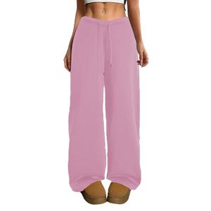 HBQ Wide Leg Sweatpants Women Baggy Barrel Sweat Pants High Waist Drawstring Joggers with Pockets (S)