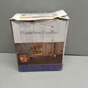 Homemory 4"x10" Burgundy Flameless Candles, Red Candles, Outdoor Waterproof Flameless Candles with Remote and Timers, Battery Operated LED Pillar Candles, Christmas Decor, Won't Melt Plastic, Set of 2