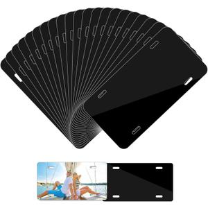 20 Pack 0.45mm Blank Automotive License Plate Plates Tag for Custom Design Work