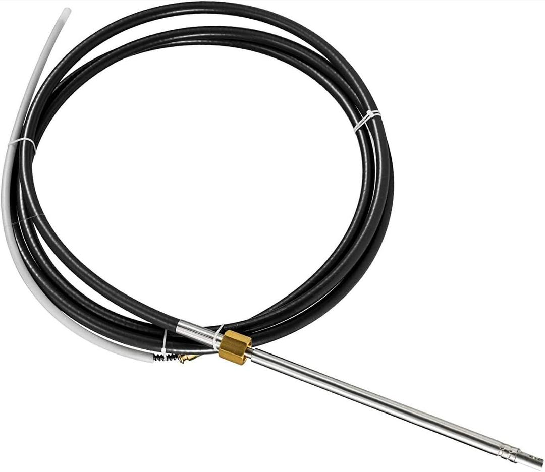 17' Outboard Steering Cable for Single Station Boats - Rotary Quick Connect - Fits SH5150P, SH4910P, SH4920P, SH5094-1P, SH91190P, SH91526P, SH91527P, SH91523-1P