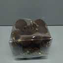 36pcs Velvet Ornaments for Christmas Trees, Flocked Christmas Balls Sets Assortment for Xmas Tree Holiday Decor (Brown)