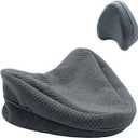 Upgrade Invisible Zippered Pillow Cover Compatible with Contour Legacy Knee Pillow,Anti-Pilling and Washable Legacy Leg and Knee Foam Support Pillow, Cover Only (Grey)