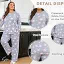 Netsmile Women's Pajama Sets 2 Piece Ladies Long Sleeve Pjs Fall Loungewear Soft Sleepwear with Pockets, S