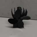 Wood Stove Fan Fireplace 4 Blade Heat Powered Stove Fans for Woods Log Wood Burner Fireplace Eco Friendly Fan for Home