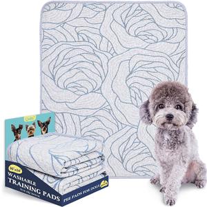 Qeils Pee Pads Reusable Washable Puppy Pads- 2 Pack 30"x34" Heavy Absorbent Protective Pads Leakproof Dog Training Pads, Non-Slip Potty Incontinence Pads for Bed, Floor, Couch, Carpet, Kennel, Crate