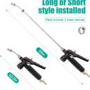 Universal Sprayer Wand, 29 Inches, Stainless Steel, Shut Off Valve (3/8" Barb)