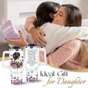 Daughter Gifts from Mom Dad - Valentines Day Gifts for Daughter - Daughters Birthday Gift - Best Daughters Ever Gift - Inspirational Present for Daughter's Adult - 40 Oz Tumbler