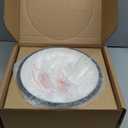 Umite Chef 6QT Enameled Cast Iron Dutch Oven with Lid, Versatile Heavy-Duty Cookware Pot for Baking Bread, Braising, Soups & Stews, Oven & Stovetop Safe with Heat Resistant GlovesCream White