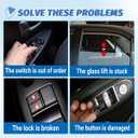 Driver Side Window Switch Power Control Button Compatible with 2010 2011 Chrysler Town & Country/Dodge Grand Caravan, Replacement OEM 04602535AI, Double Autos 3+0 Pins