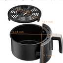 Air Fryer Basket and Crisper Plate for Ninja AF101,Accessories for Ninja AF100 Air Fryer,4QT Replacement Basket,Non-Stick Replacement Parts
