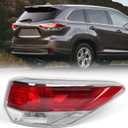 Huray Right Outer Tail Light for Toyota Highlander 2014-2016 Passenger Side Taillight Lamp Assembly Replacement for TO2805120 815500E100